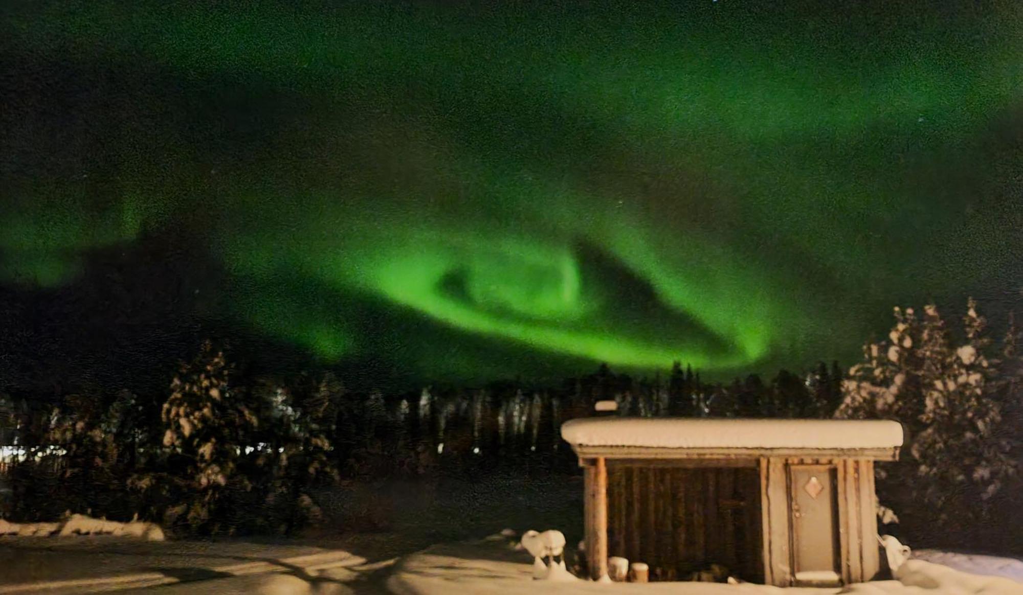 Reindeer River Lights Lodge Kiruna Ngoại thất bức ảnh