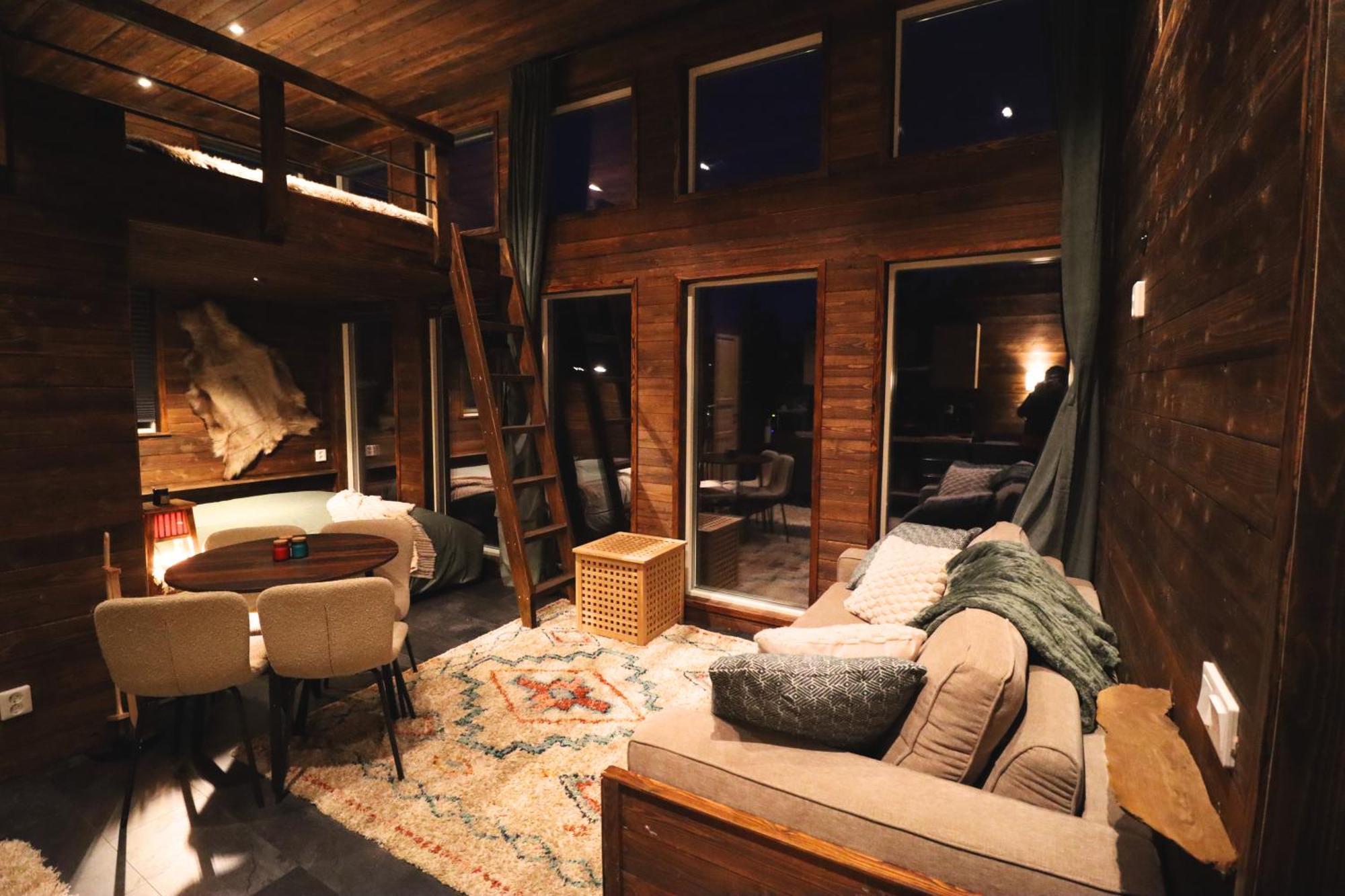 Reindeer River Lights Lodge Kiruna Ngoại thất bức ảnh