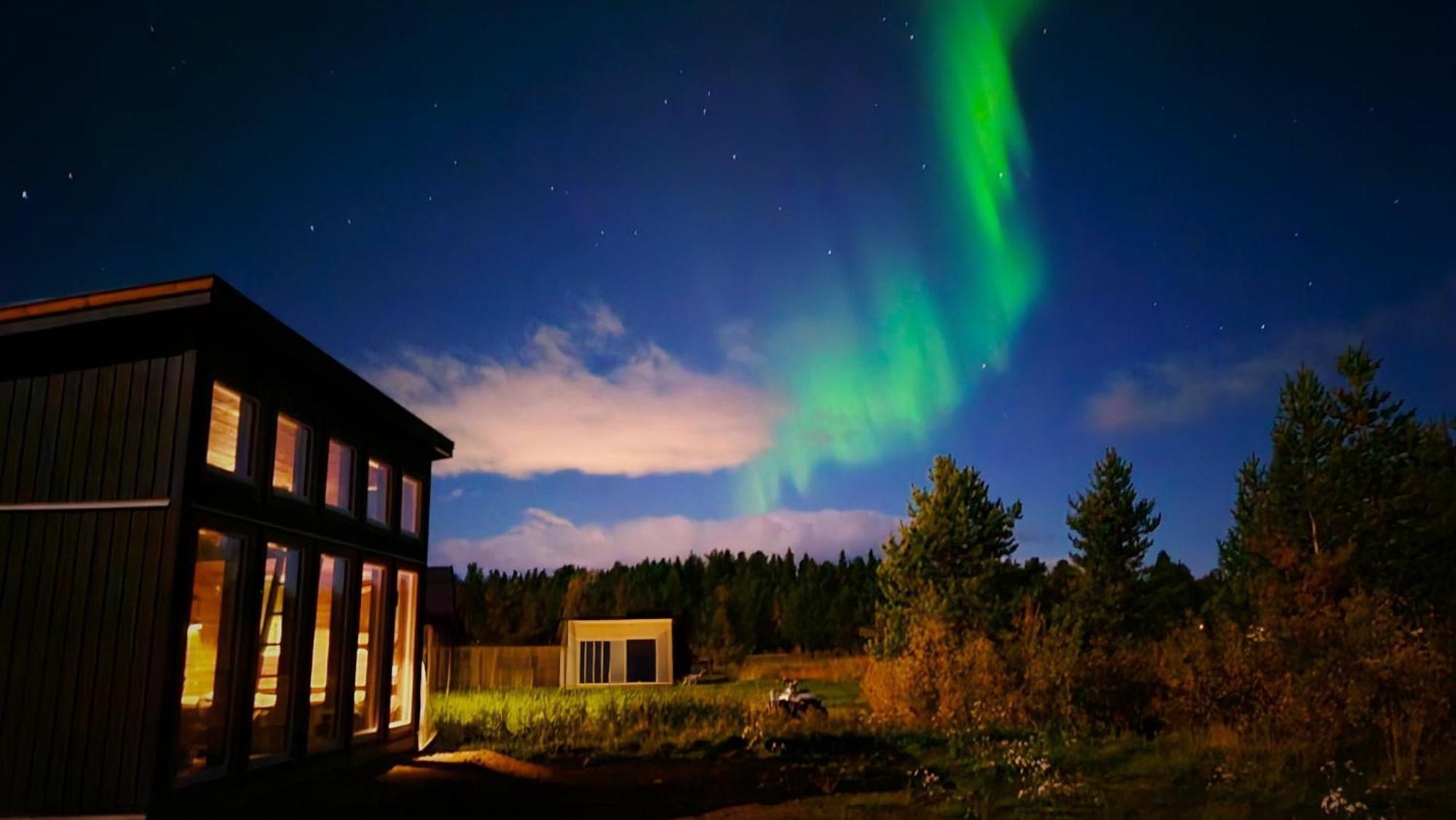Reindeer River Lights Lodge Kiruna Ngoại thất bức ảnh